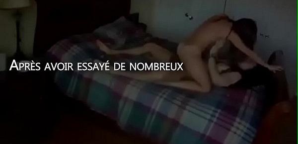  Sexy french brunette riding on cock of her boyfriend in home video ,perfect hot young blonde
